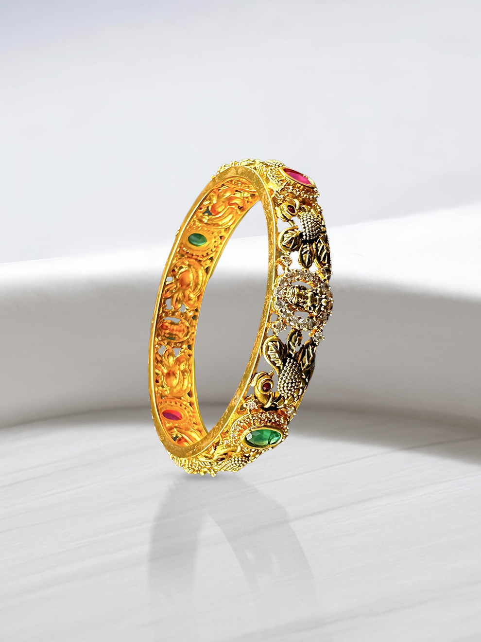 Peacock & Laxmi Motif Bangles