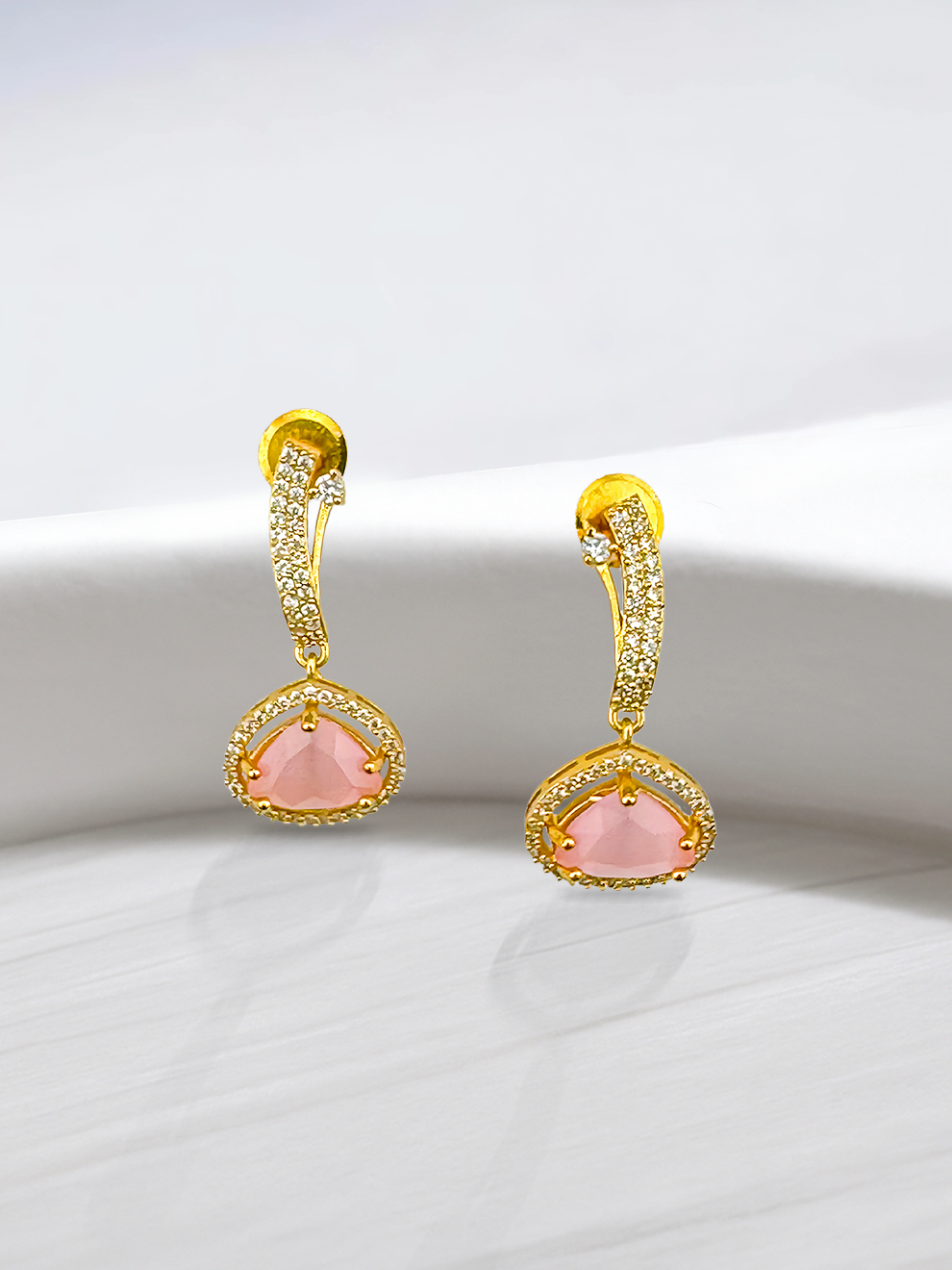 Droplets with Baby Pink Stones