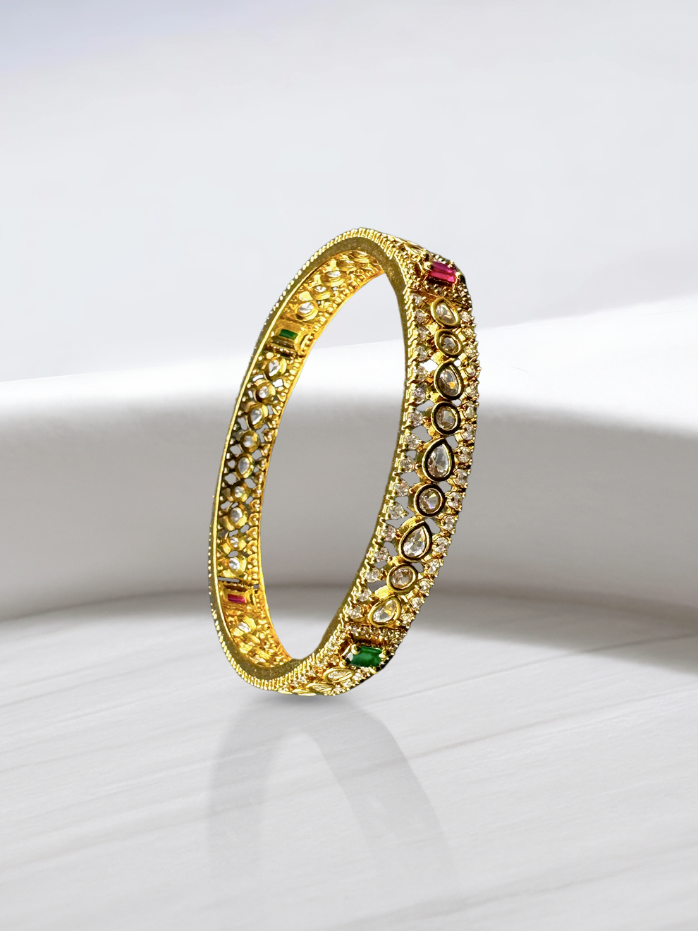 Sophisticated Drop-Shaped Bangles