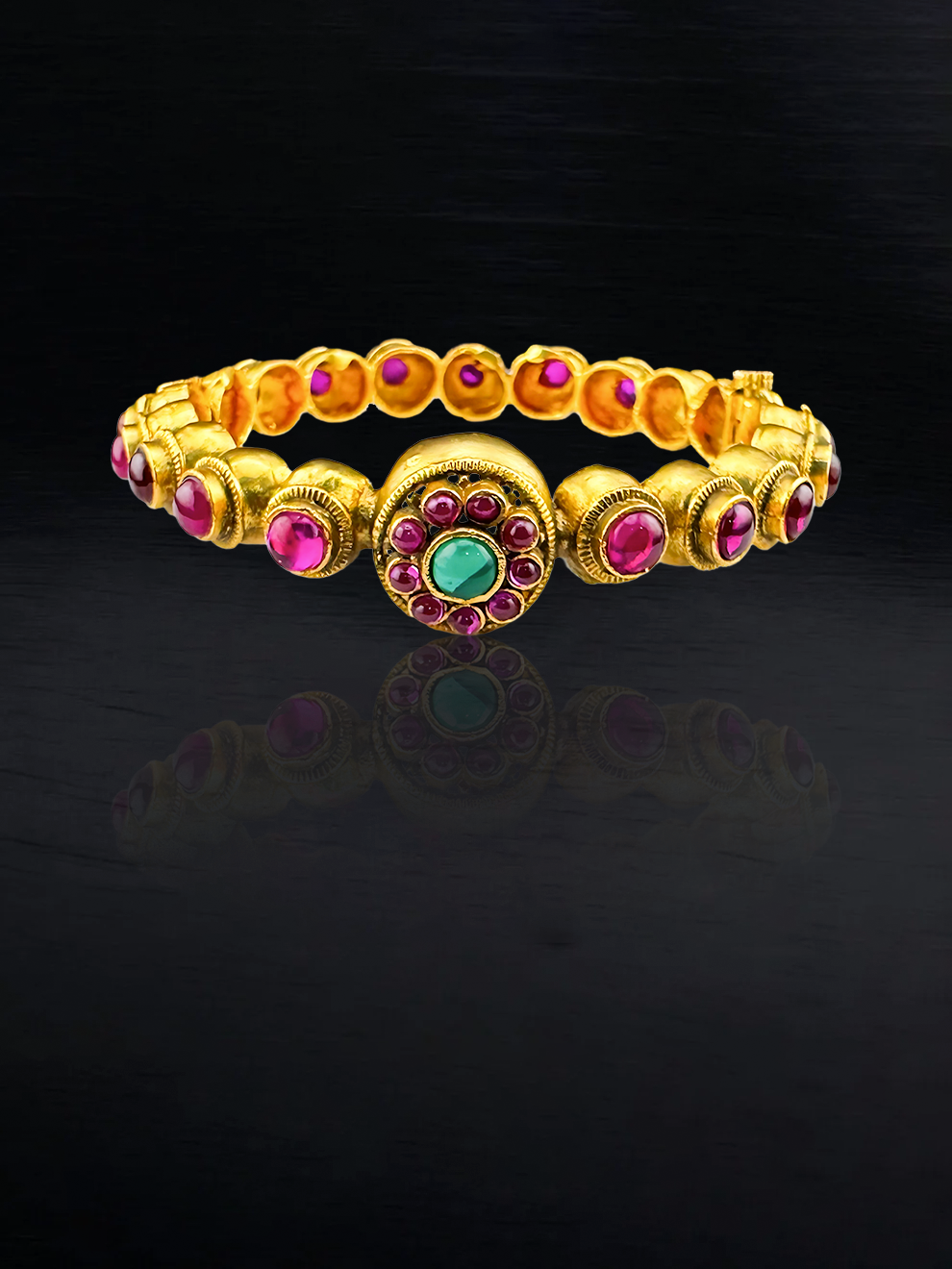 Floral Pink Stone Kadas