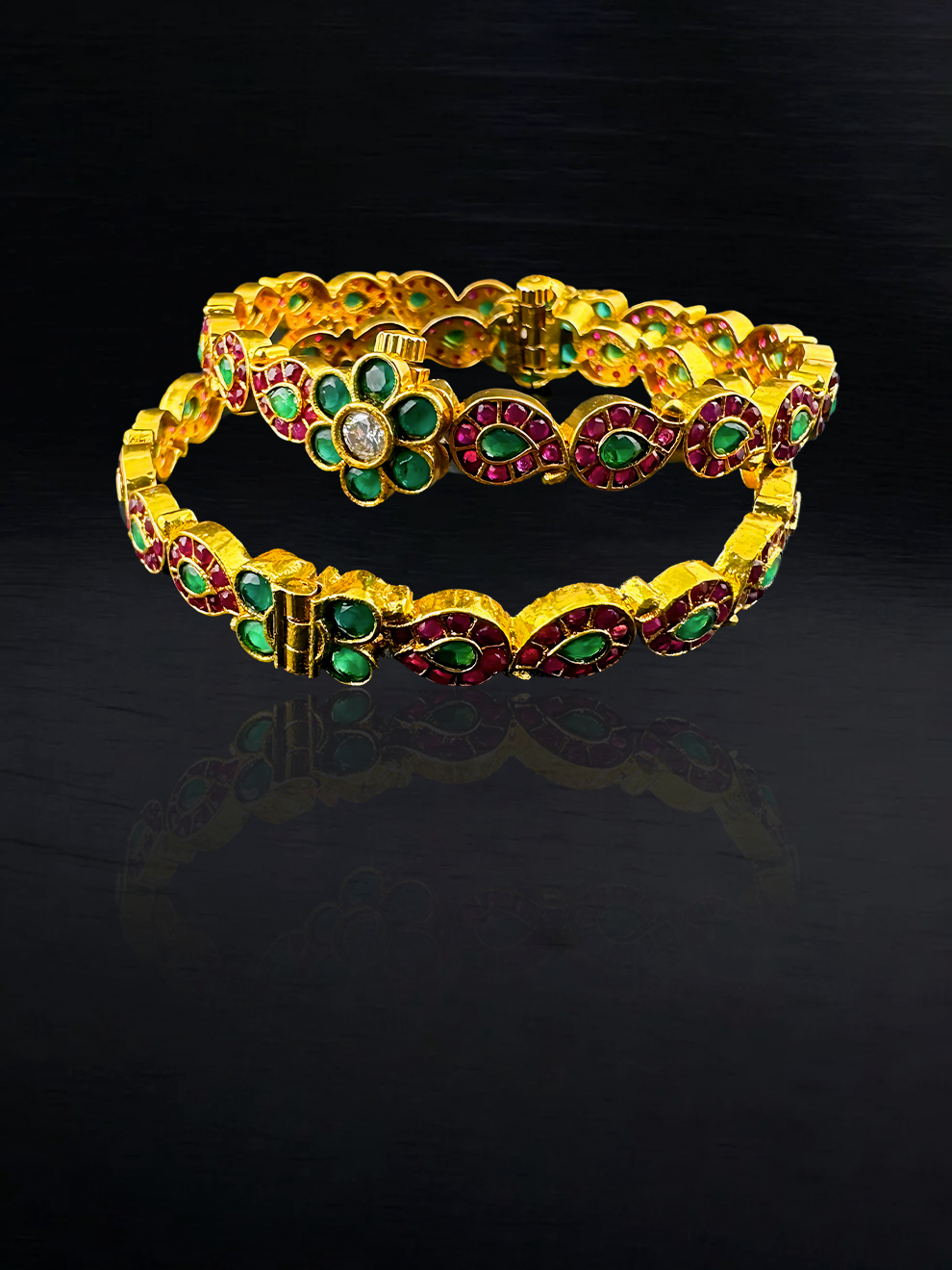 Traditional Mango Motif Bangles