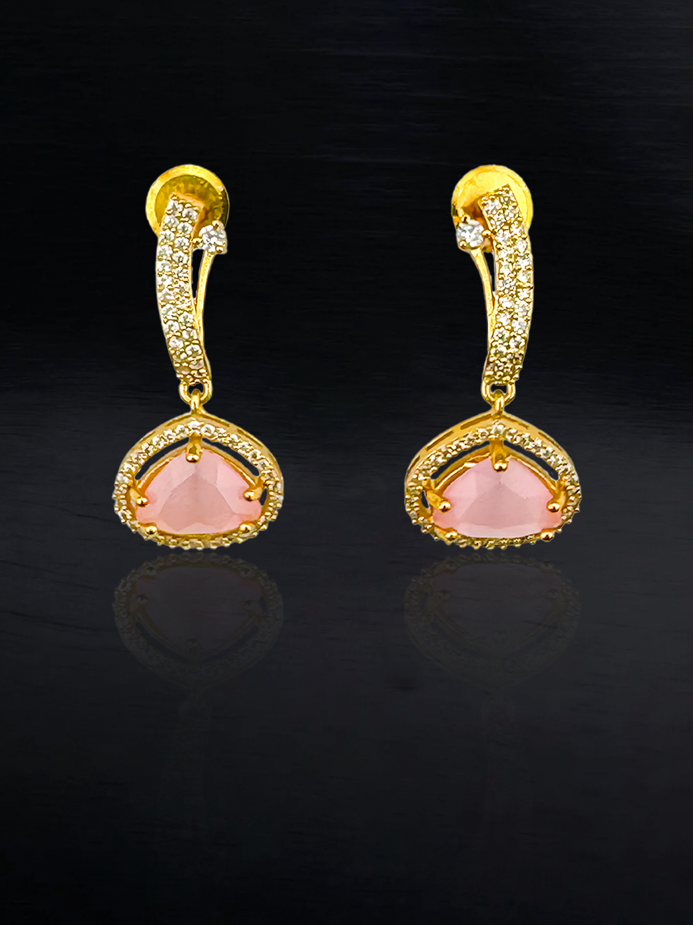 Droplets with Baby Pink Stones