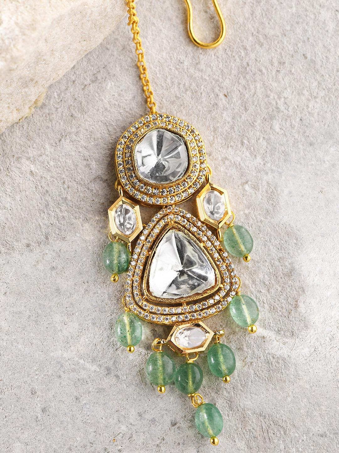 Green Grace Elegant Maangtikka - Dyulokha