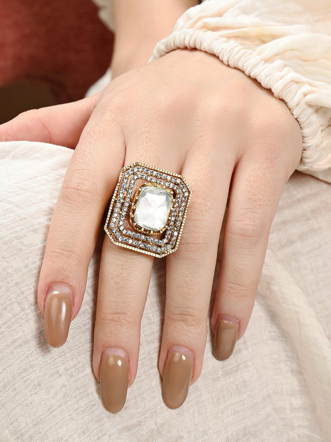 Angelic Polki Ring - Dyulokha