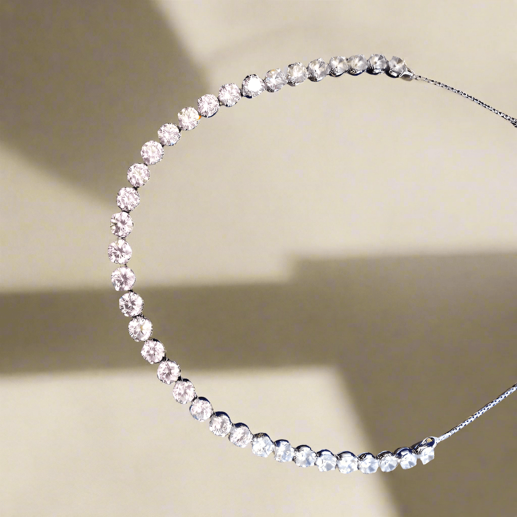 Dazzling CZ Solitaire Necklace - Dyulokha