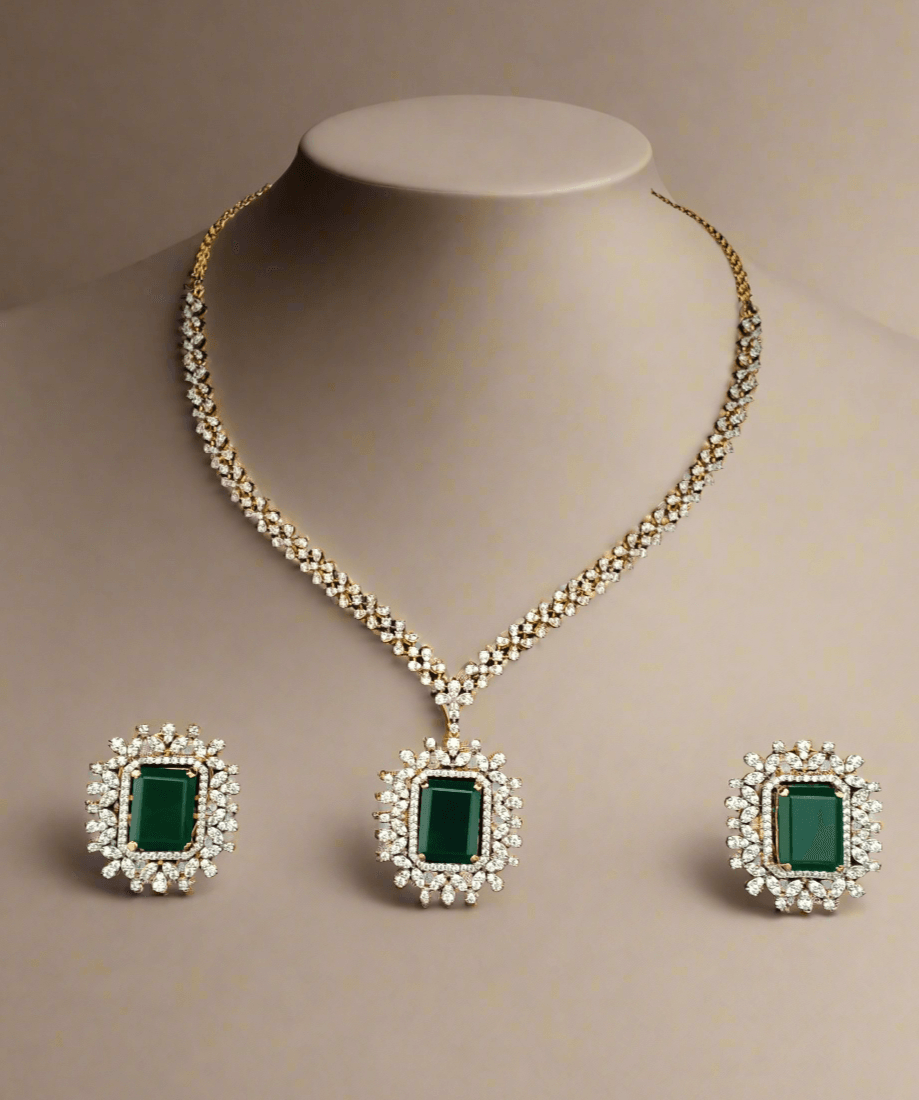Emerald Brilliance Diamond Set - Dyulokha