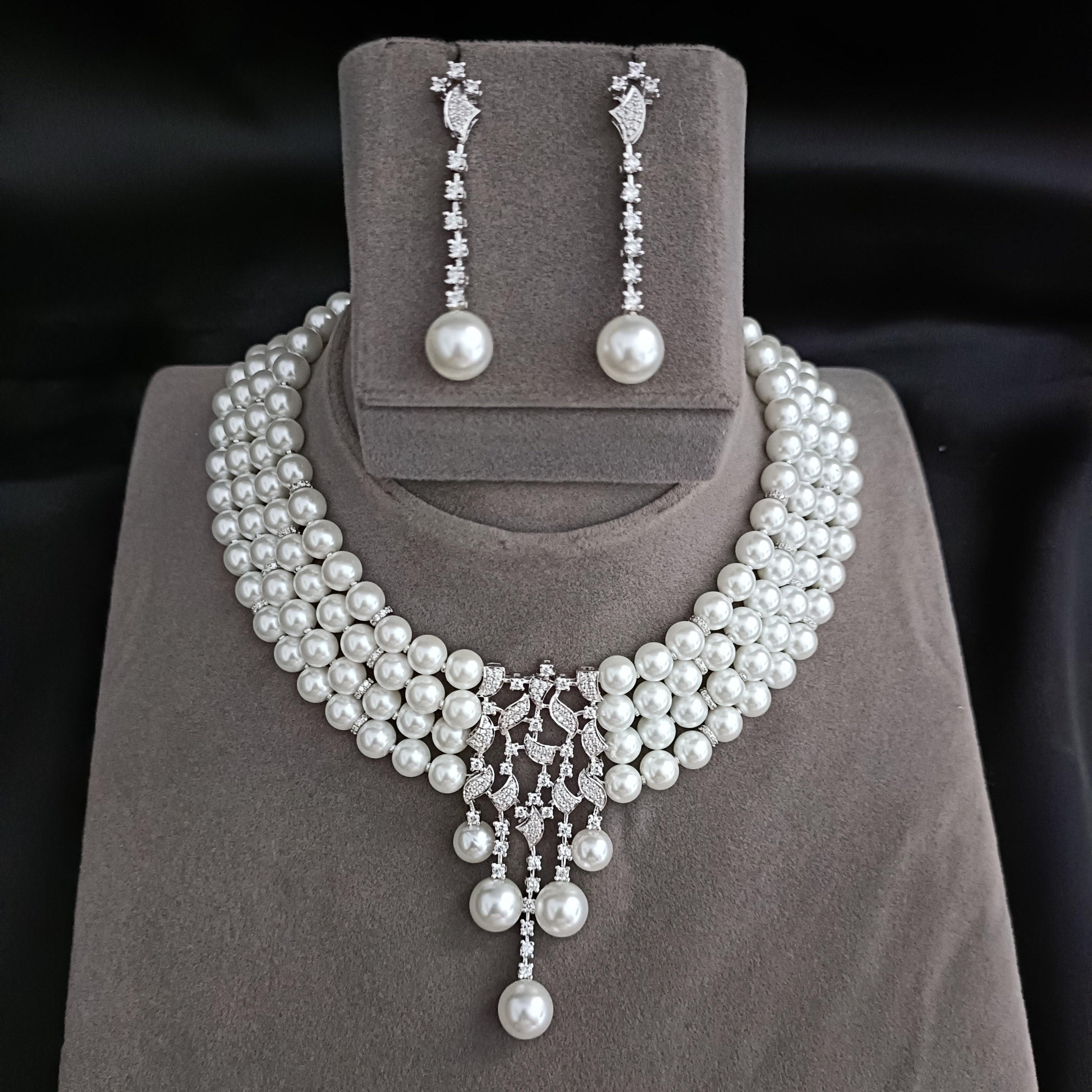 Pearl Elegance Choker Set - Dyulokha