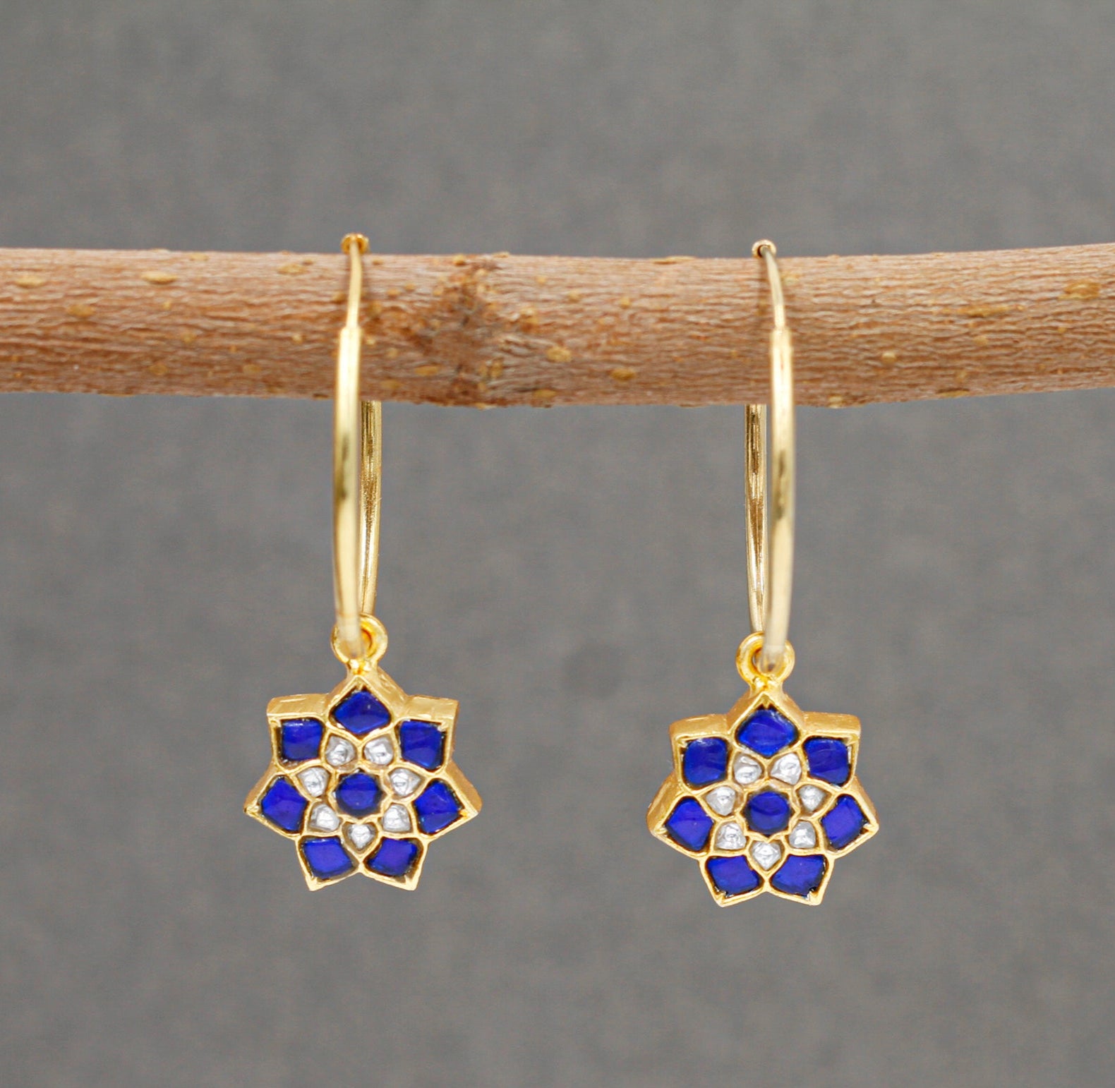Golden Edge Hoops
