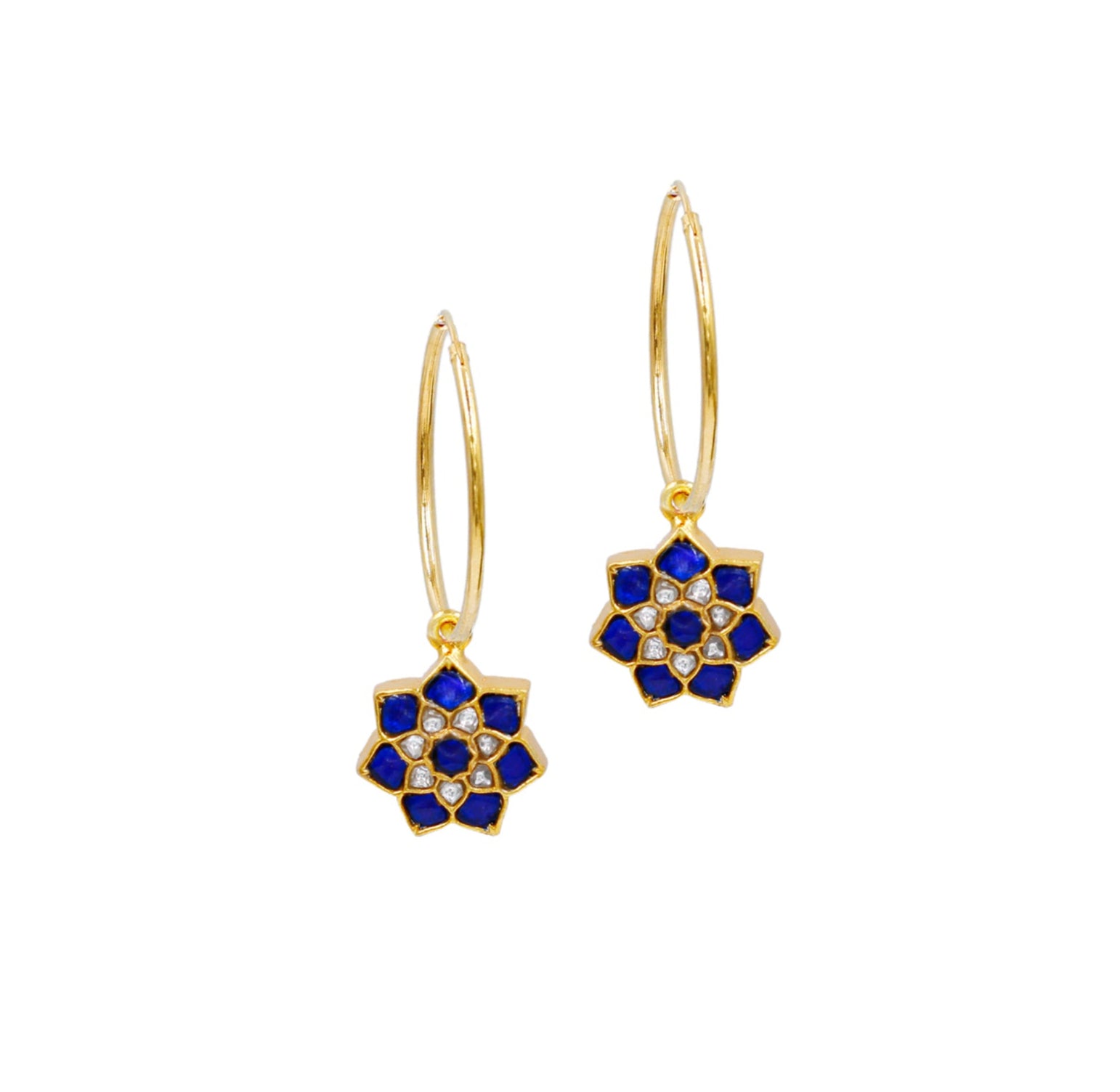 Golden Edge Hoops