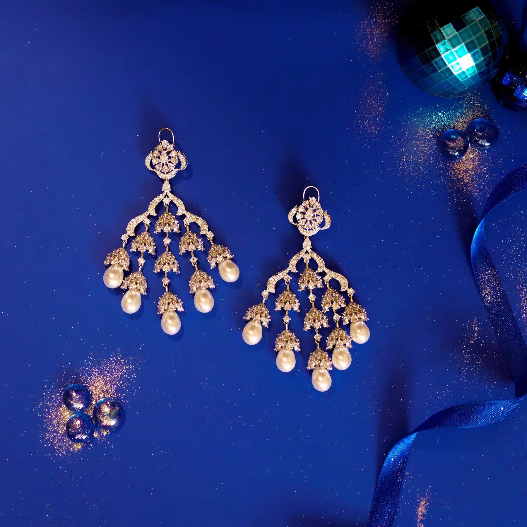 Ravishing Sparkle Diamond Danglers - Dyulokha