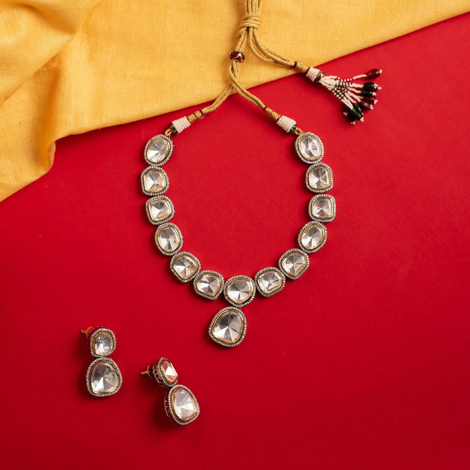 Sophisticated Radiance Polki Set - Dyulokha