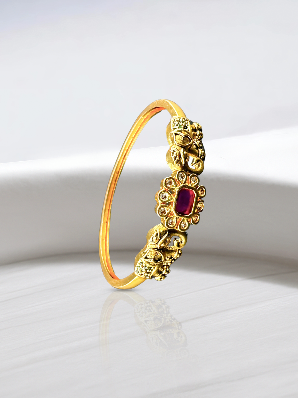 Elephant & Flower Bangles