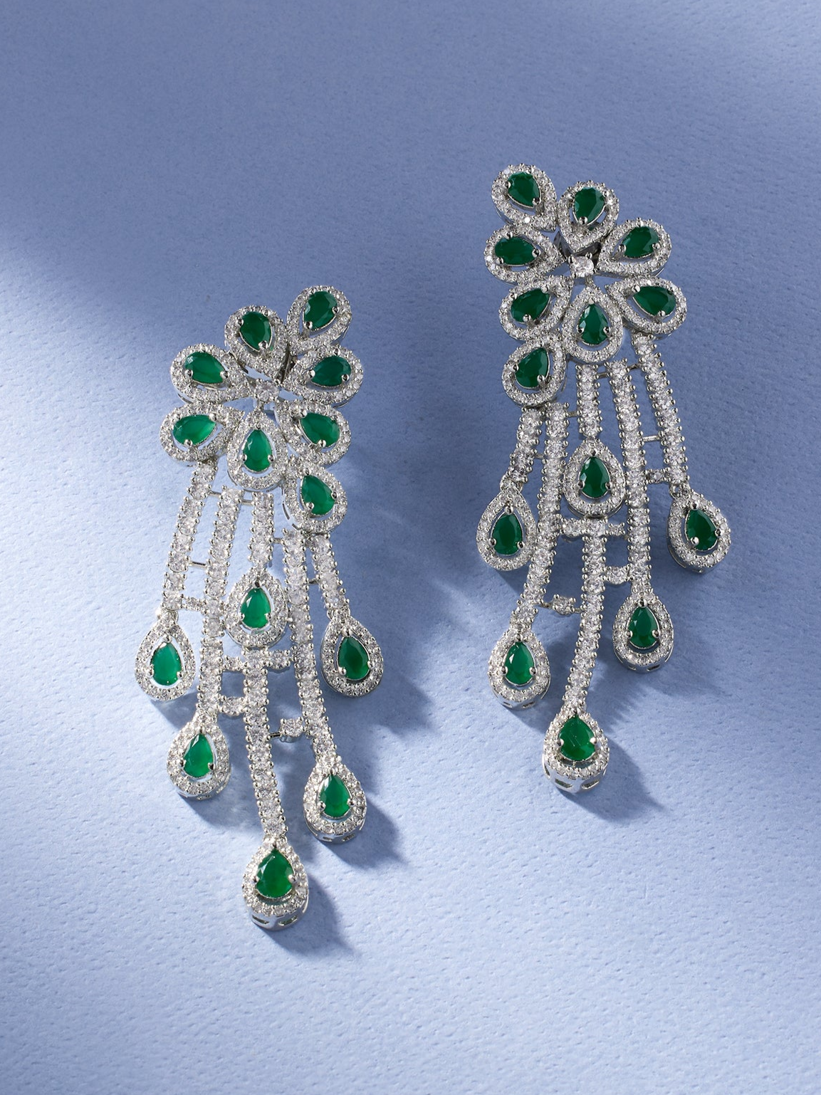 Green Envy Emerald Chandelier Earrings