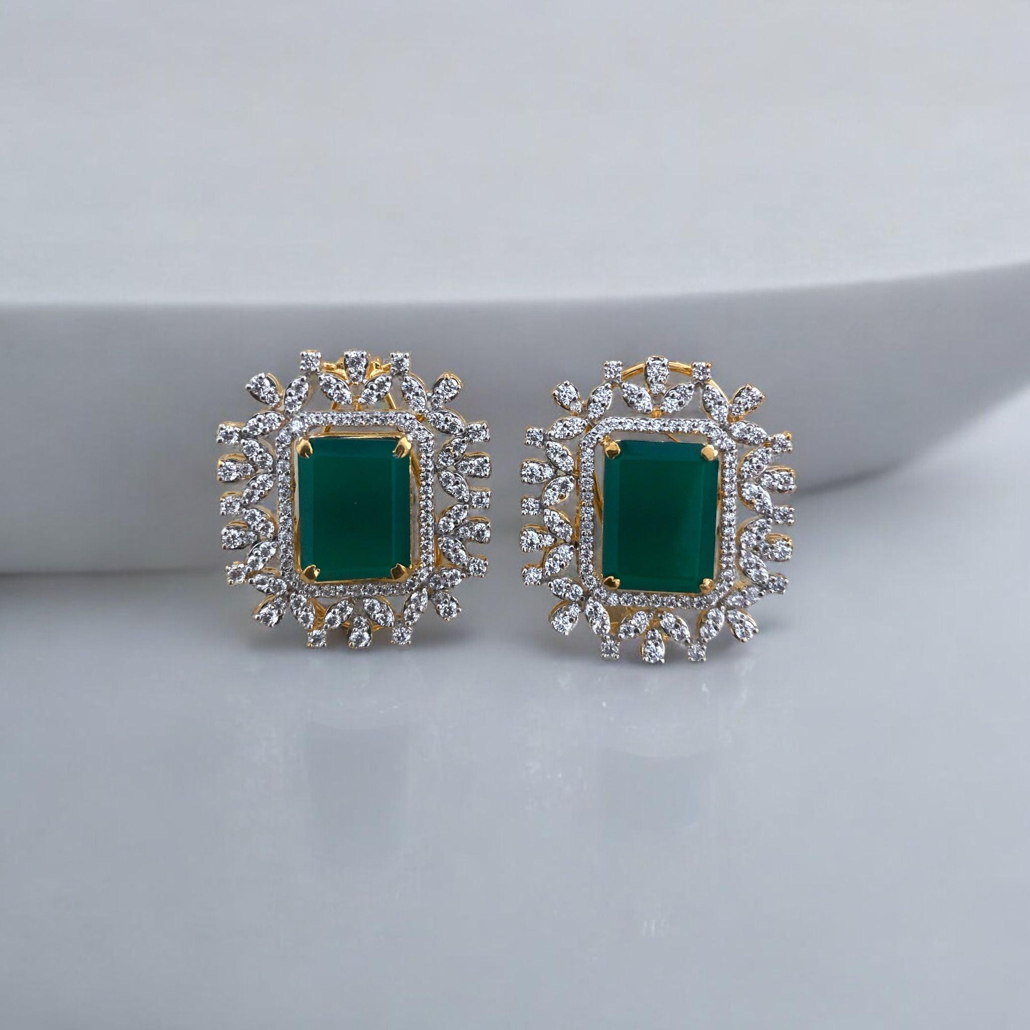 Emerald Enchanted Earrings - Dyulokha