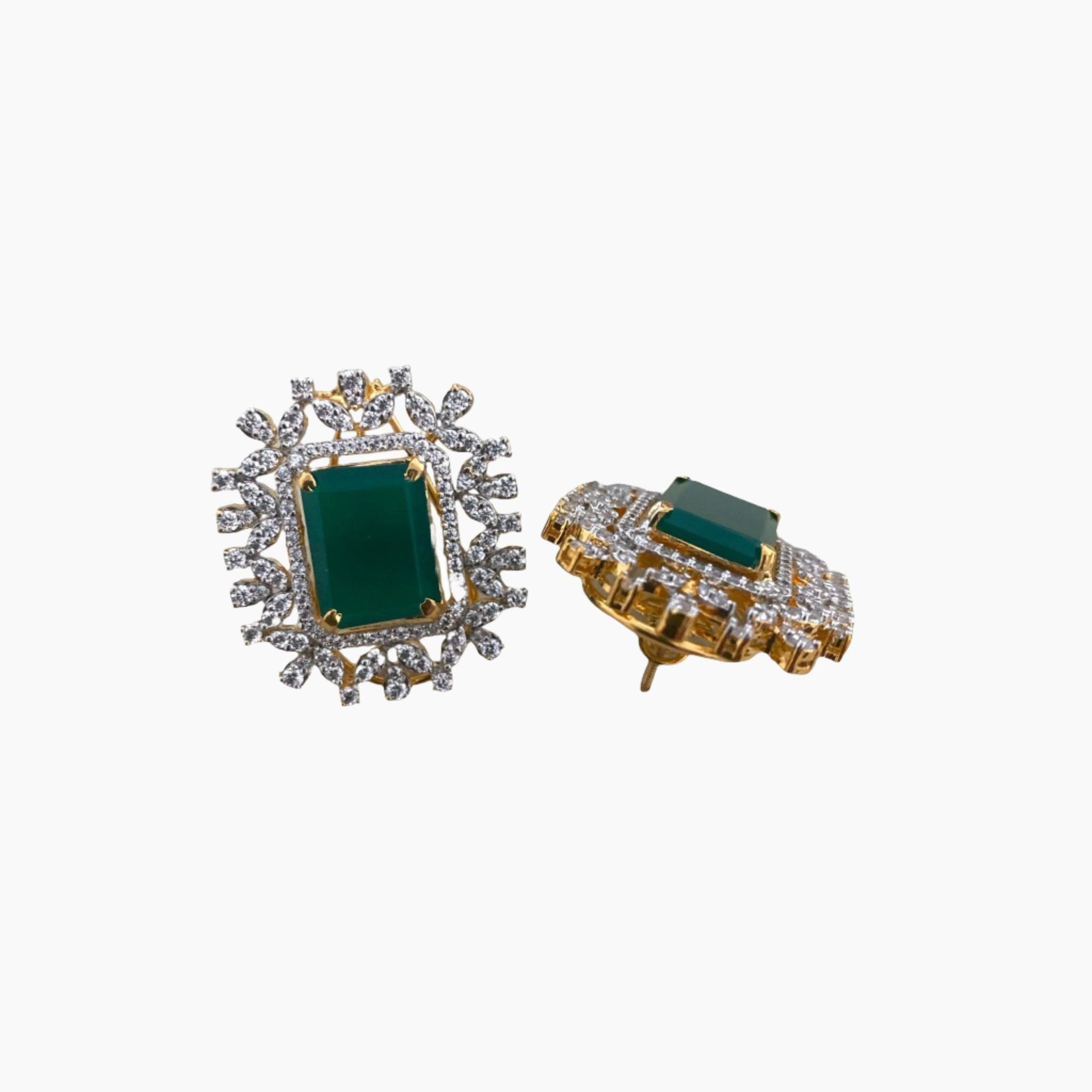 Emerald Enchanted Earrings - Dyulokha