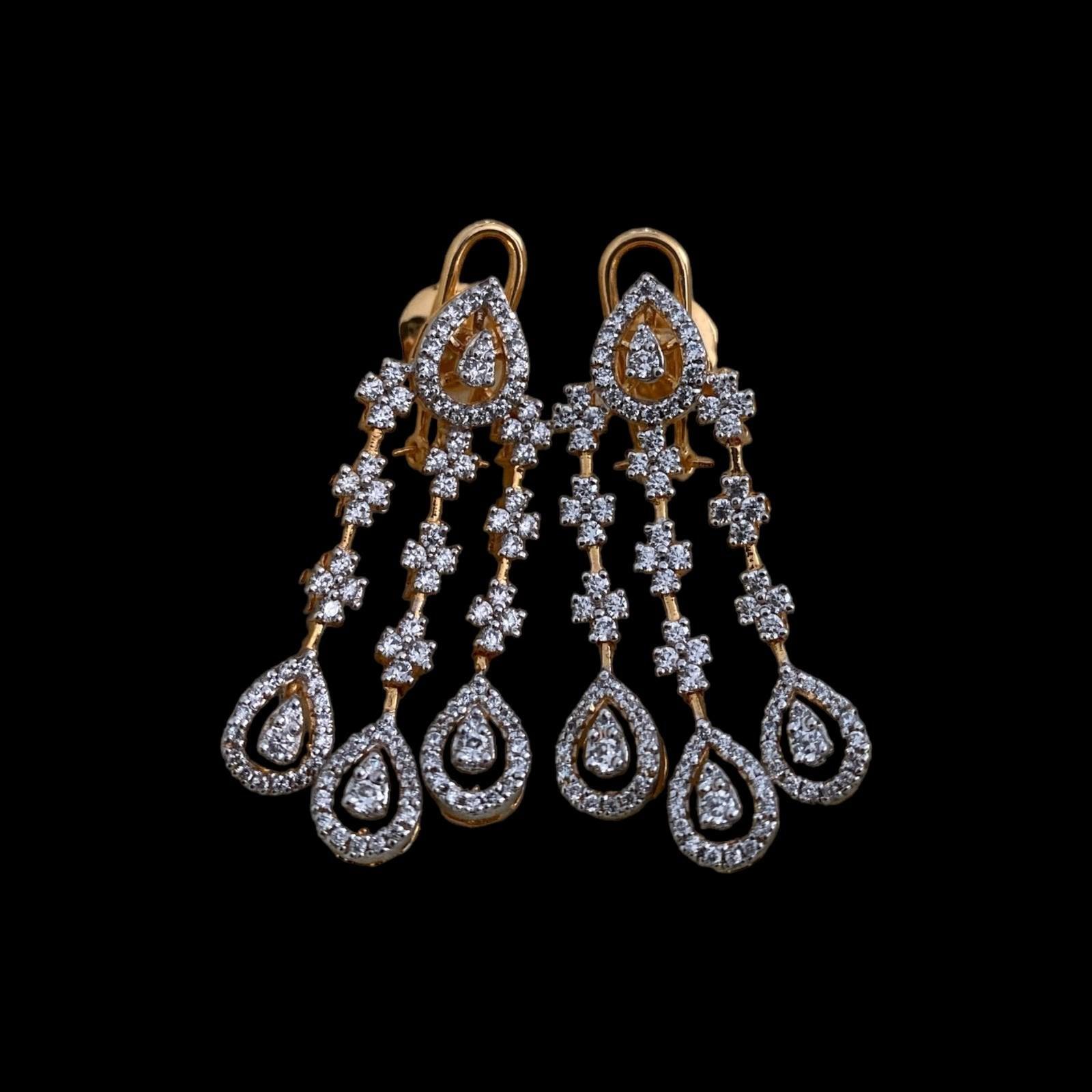 Glitz CZ Sparkle Earrings - Dyulokha