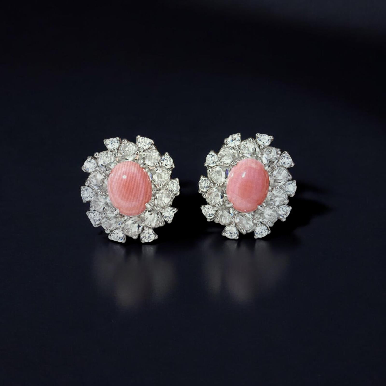 Rose Petal Whispers Studs