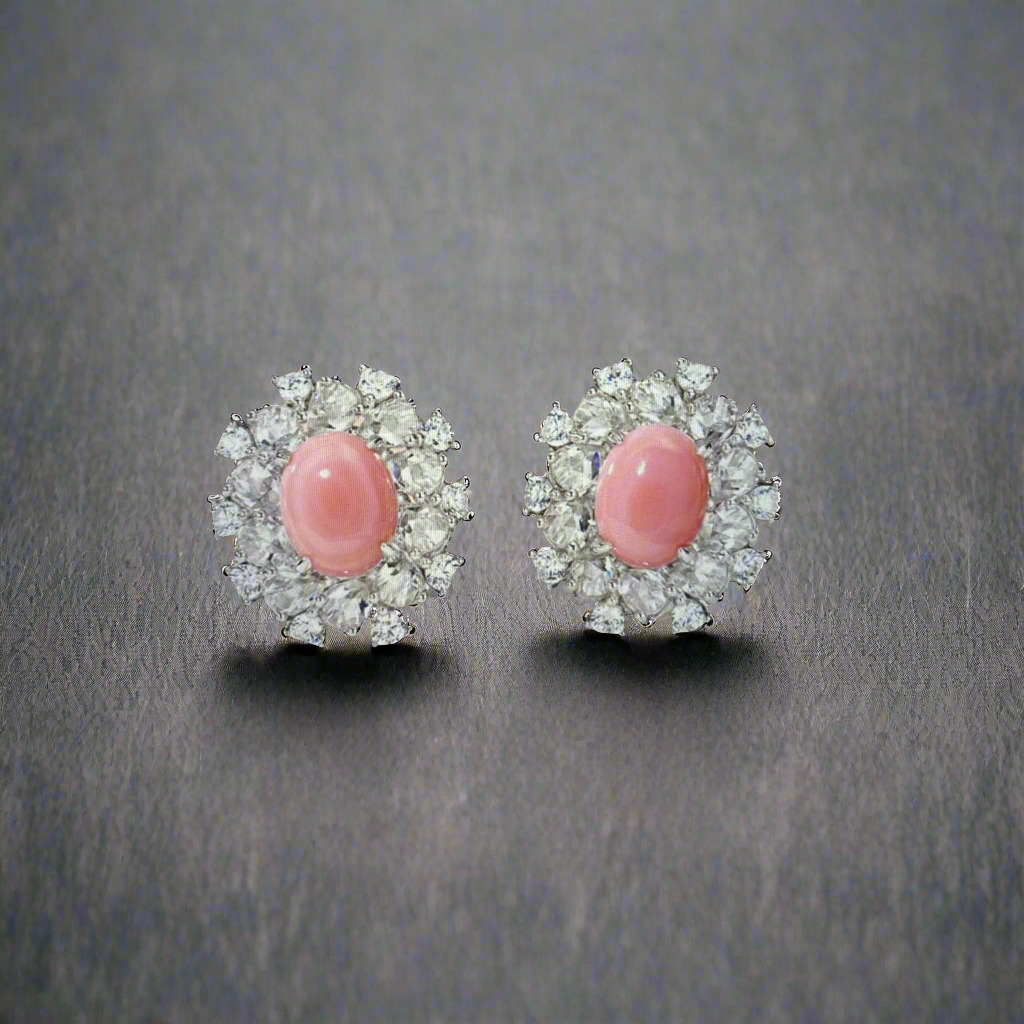 Rose Petal Whispers Studs