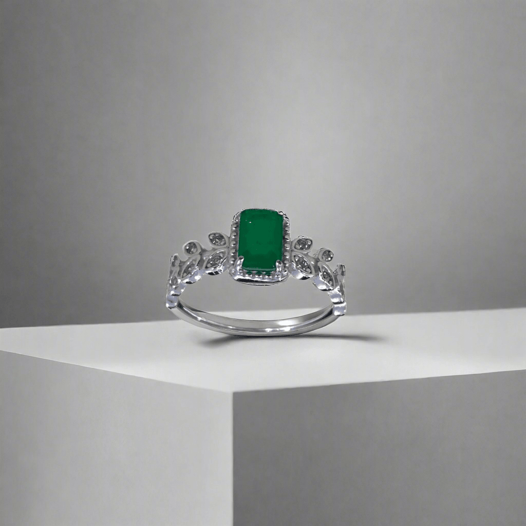 Glimmering Geometry Elegant Ring - Dyulokha