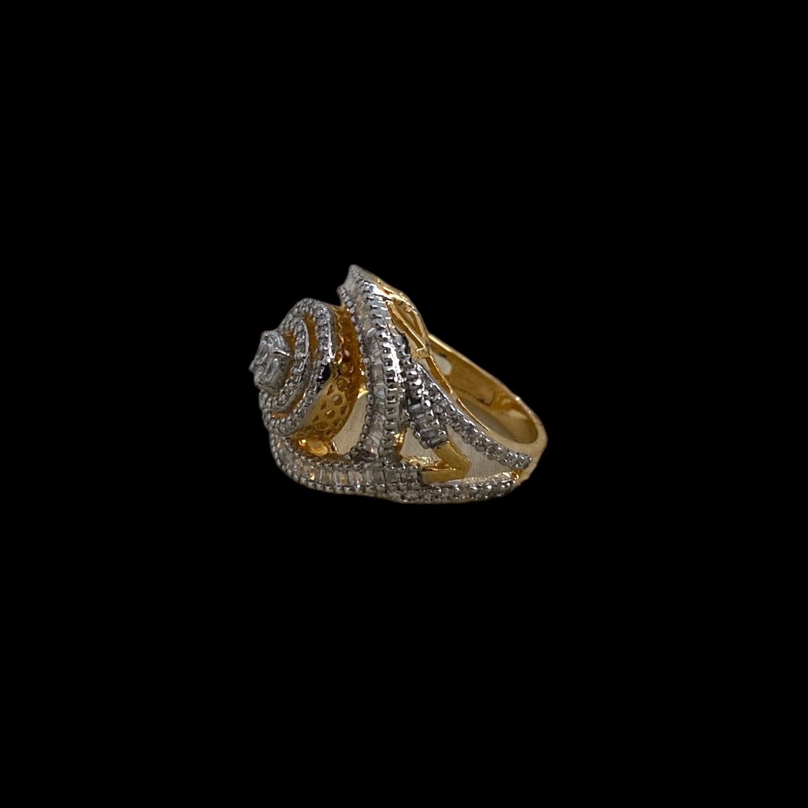 Golden Grace CZ Ring