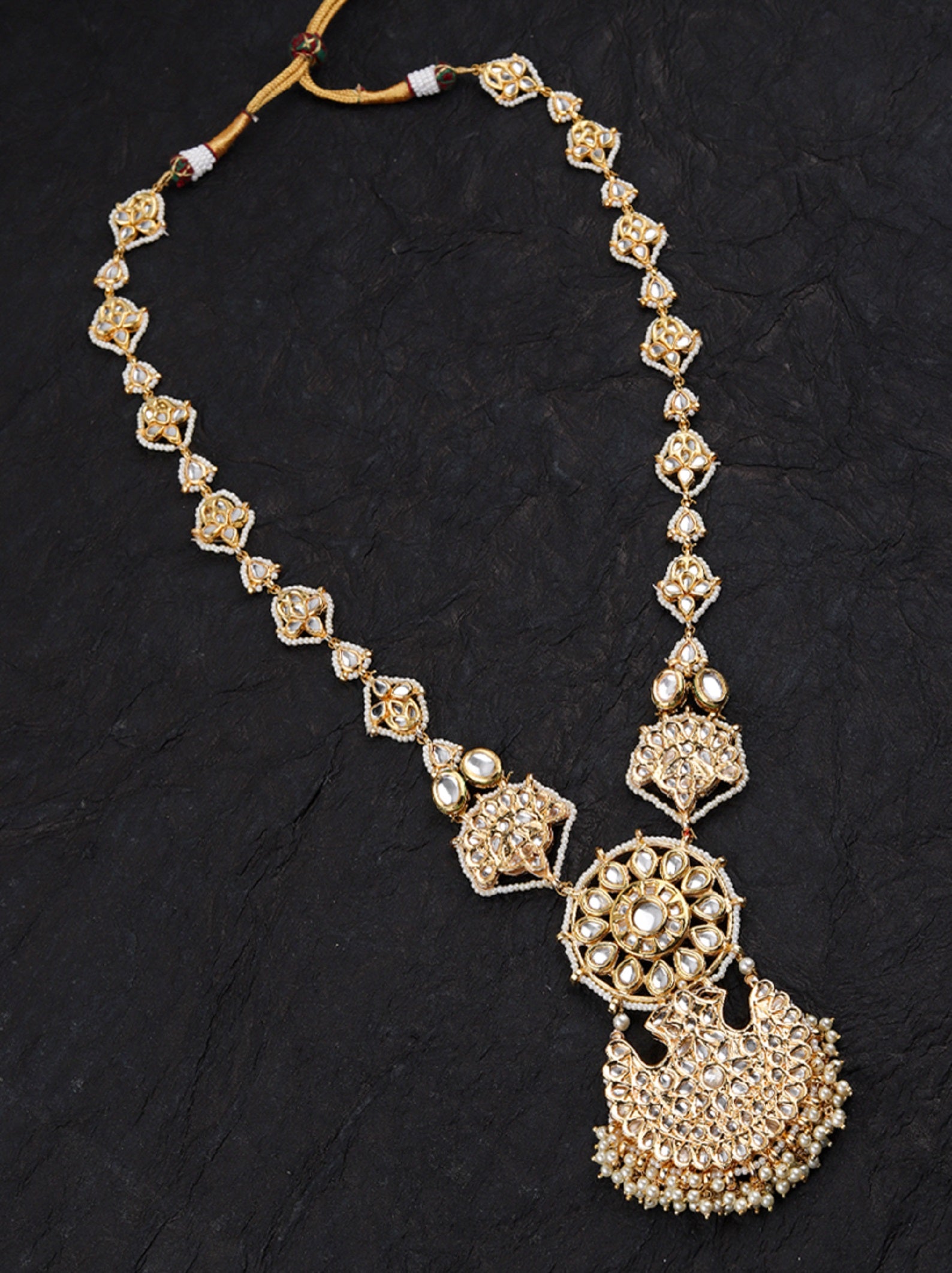 Kundan Pearl Long Necklace