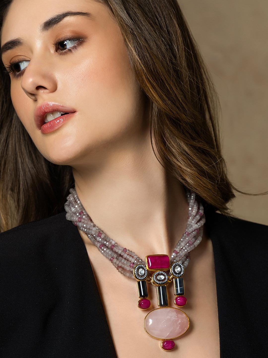 Vibrant Twist Bespoke Multi-Color Necklace - Dyulokha