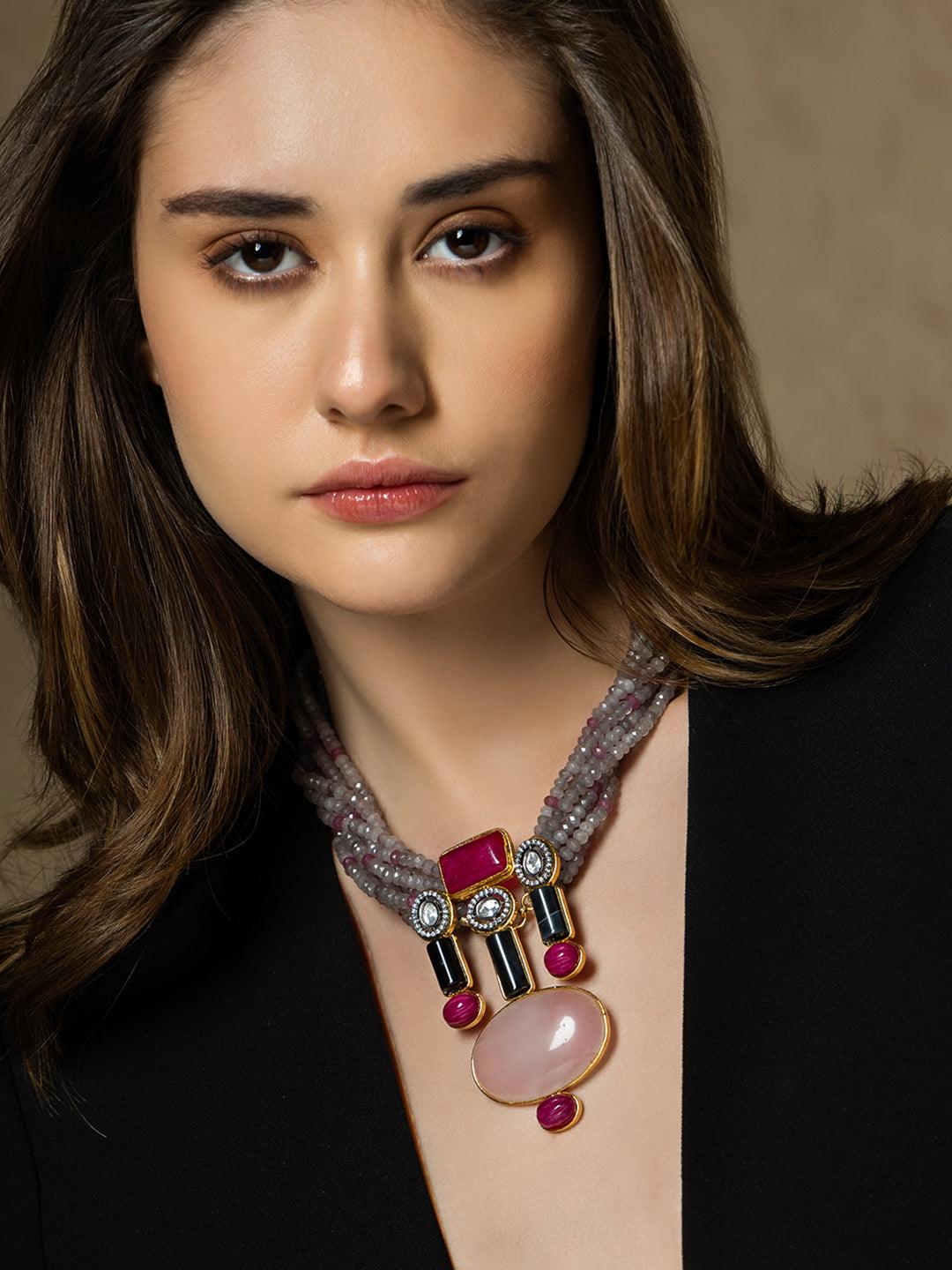 Vibrant Twist Bespoke Multi-Color Necklace - Dyulokha