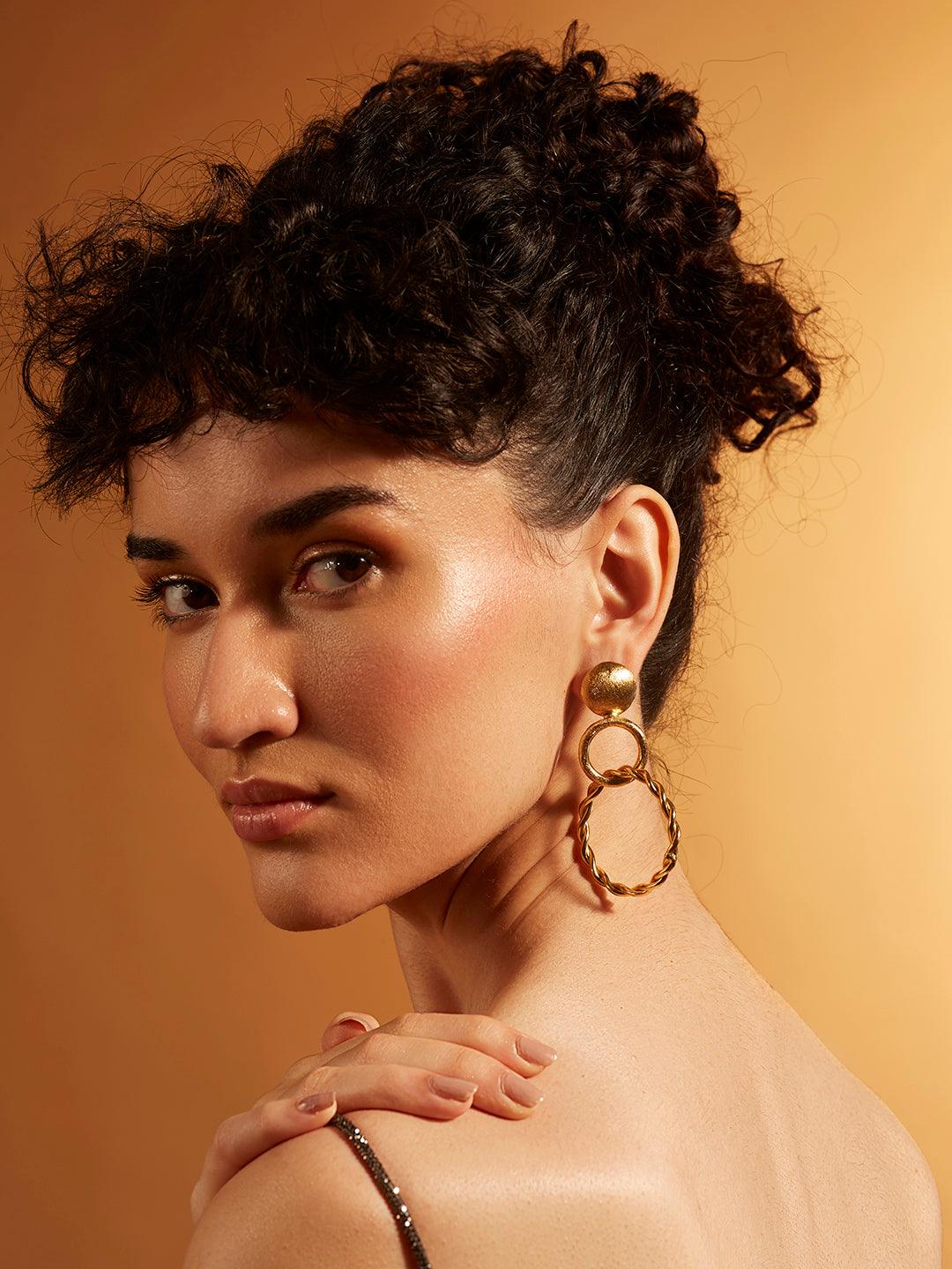 Twin Loop Dangle Earrings - Dyulokha