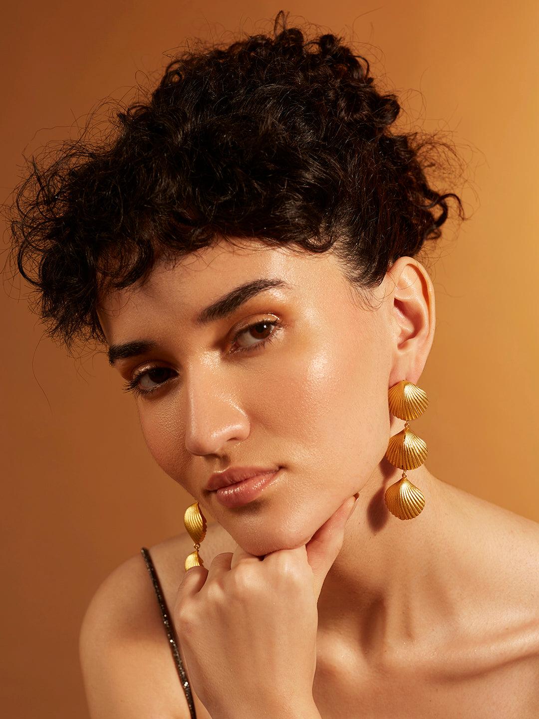 Marine Elegance Drop Earrings - Dyulokha