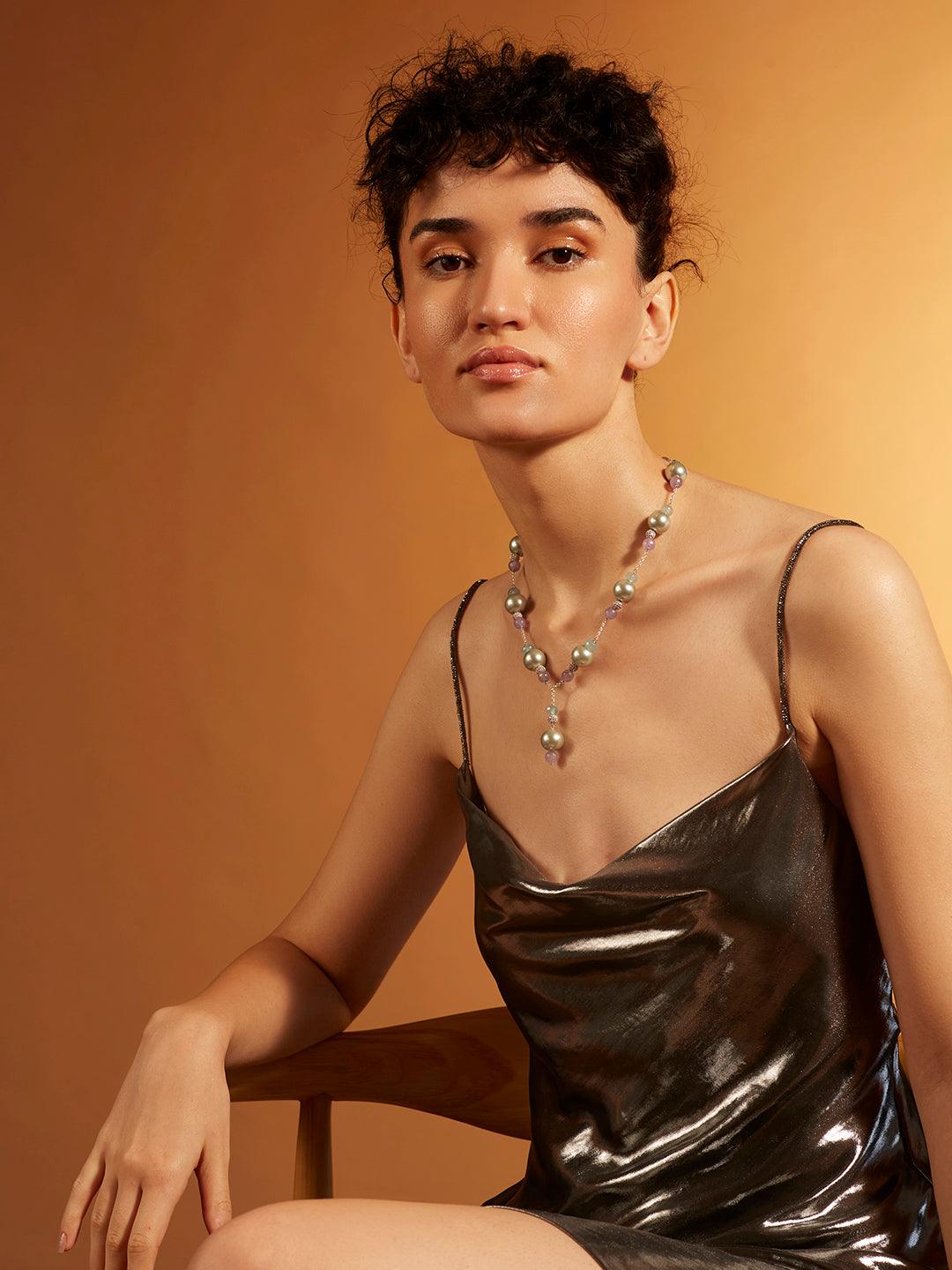 Ethereal Garden Lariat Necklace - Dyulokha