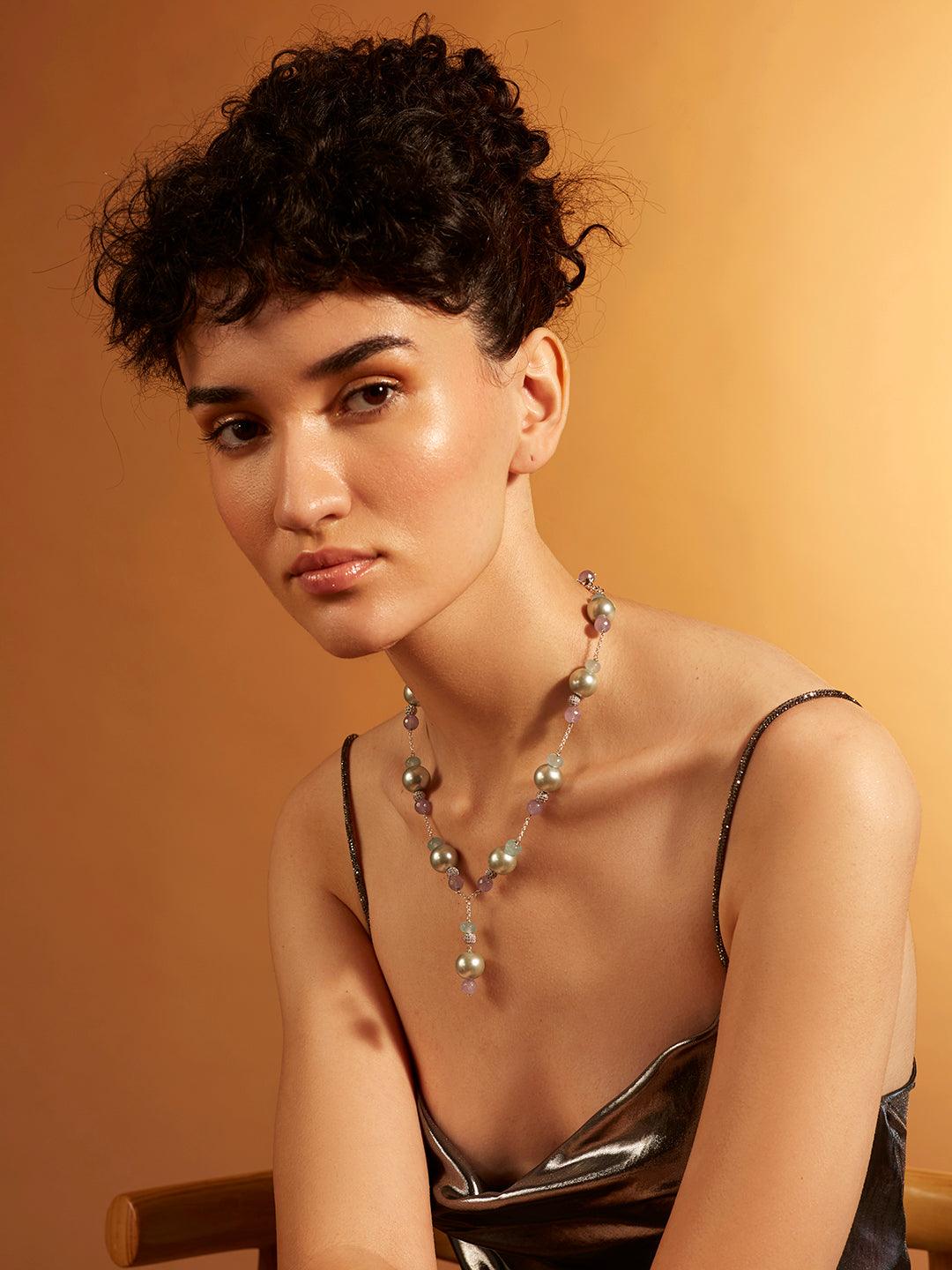 Ethereal Garden Lariat Necklace - Dyulokha