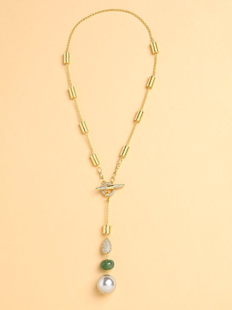 Jade Lariat Necklace