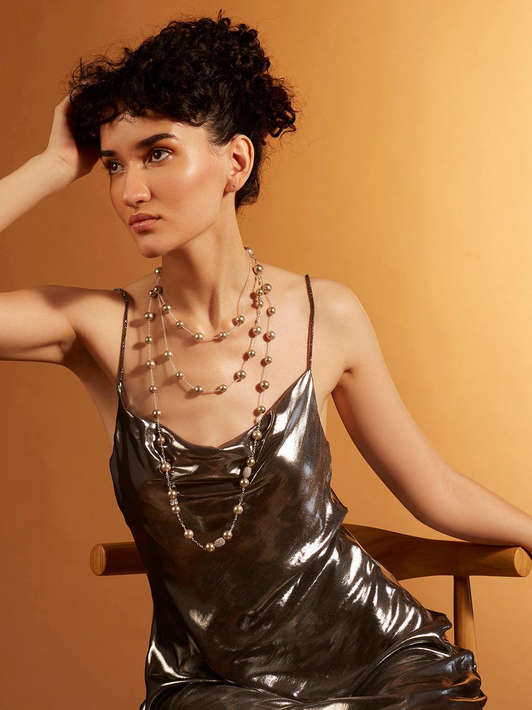 Versatile Symphony Pearl & Crystal Bijou - Dyulokha